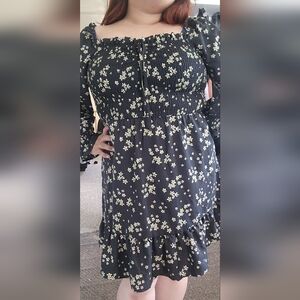 Pluz size Dress. 1XL. Black.